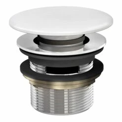 Clearwater Click Clack Slotted Bath Waste With Natural Stone Cover