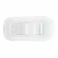 Clearwater Nebbia Natural Stone Freestanding Bath - 1600 X 800mm -Drench Store clearwater nebbia natural stone bath topview