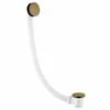 Crosswater MPRO Click Clack Bath Waste - Brushed Brass -Drench Store crosswater brushed brass clicker bath waste with overflow cover btw0204f