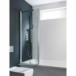Crosswater Design Double Outward Opening Bath Screen -Drench Store crosswater design bath screen outward opening
