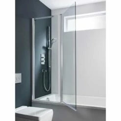 Crosswater Design Double Outward Opening Bath Screen -Drench Store crosswater design double bath screen out opening
