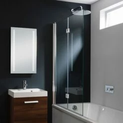 Crosswater Design Double Dual Inward Opening Bath Screen 10 Crosswater Design Double Dual Inward Opening Bath Screen -Drench Store crosswater design dual inward opening bath screen