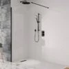 Crosswater Design+ Matt Black 8mm Easy Clean Walk-In Shower 2 Crosswater Design+ Matt Black 8mm Easy Clean Walk-In Shower -Drench Store crosswater design matt black 8mm walk in shower