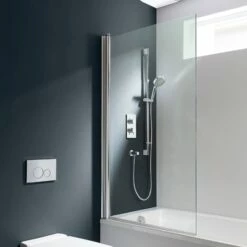 Crosswater Design Single Bath Screen -Drench Store crosswater design single bath screen