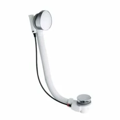 Crosswater Water Drop Shaped Overflow And Pop-Up Bath Waste