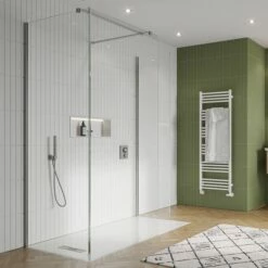 Crosswater Gallery 10 Walk In Shower Enclosure 10mm Panels With Multiple Configurations - Brushed Stainless Steel