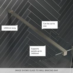 Crosswater Gallery 10 Walk In Shower Enclosure 10mm Panels With Multiple Configurations - Brushed Stainless Steel -Drench Store crosswater gallery 10 brushed steel wall bracing bar banner