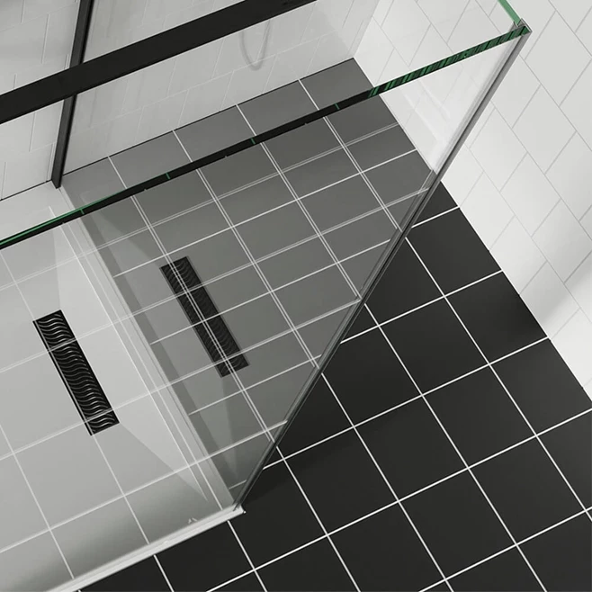 Crosswater Gallery 10 Walk In Shower Enclosure 10mm Panels With Multiple Configurations - Matt Black 11 Crosswater Gallery 10 Walk In Shower Enclosure 10mm Panels With Multiple Configurations - Matt Black - Image 9