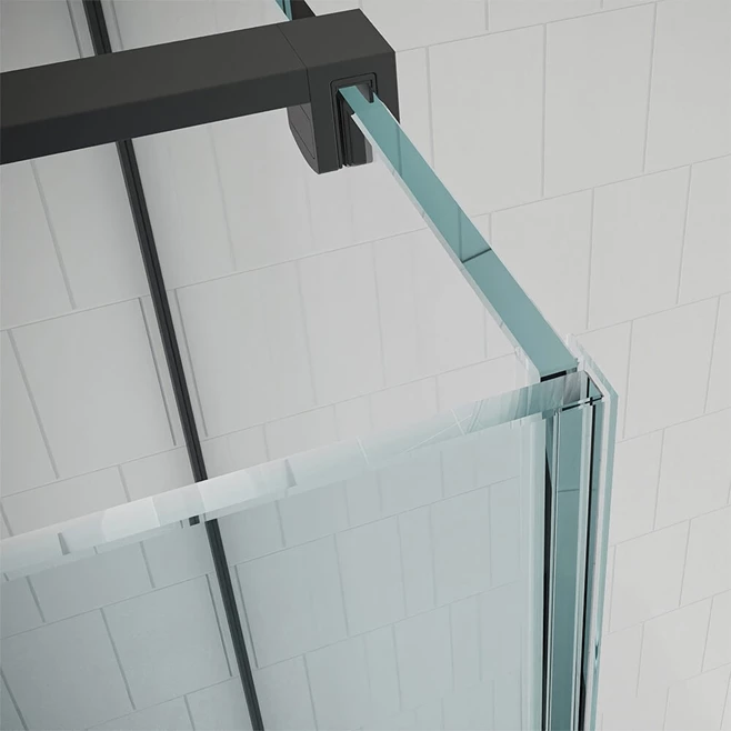 Crosswater Gallery 10 Walk In Shower Enclosure 10mm Panels With Multiple Configurations - Matt Black 10 Crosswater Gallery 10 Walk In Shower Enclosure 10mm Panels With Multiple Configurations - Matt Black - Image 8