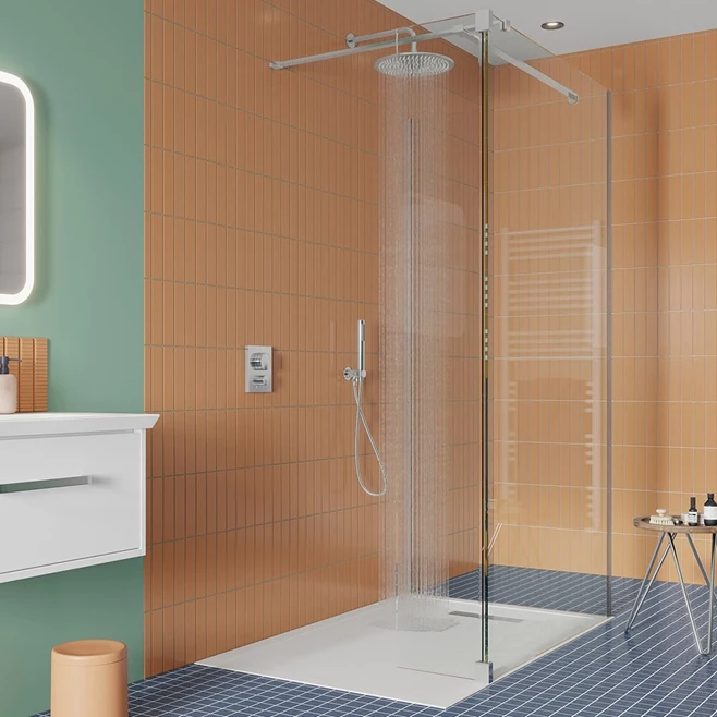 Crosswater Gallery 10 Walk In Shower Enclosure 10mm Panels With Multiple Configurations - Polished Stainless Steel 4 Crosswater Gallery 10 Walk In Shower Enclosure 10mm Panels With Multiple Configurations - Polished Stainless Steel - Image 2