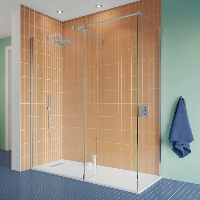 Crosswater Gallery 10 Walk In Shower Enclosure 10mm Panels With Multiple Configurations - Polished Stainless Steel 6 Crosswater Gallery 10 Walk In Shower Enclosure 10mm Panels With Multiple Configurations - Polished Stainless Steel - Image 4