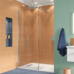 Crosswater Gallery 10 Walk In Shower Enclosure 10mm Panels With Multiple Configurations - Polished Stainless Steel 16 Crosswater Gallery 10 Walk In Shower Enclosure 10mm Panels With Multiple Configurations - Polished Stainless Steel -Drench Store crosswater gallery 10 polished steel recess with hinged deflector 1