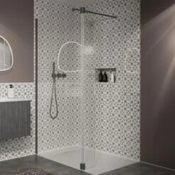Crosswater Gallery 8 Walk In Shower Enclosure 8mm Panels With Multiple Configurations - Slate