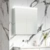 Crosswater Image Illuminated Mirror Cabinet With Shaver Socket & Colour Change LED's - 500, 700 & 900mm -Drench Store crosswater image mirror cabinet multi colour led