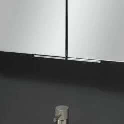 Crosswater Image Illuminated Mirror Cabinet With Shaver Socket & Colour Change LED's - 500, 700 & 900mm 21 Crosswater Image Illuminated Mirror Cabinet With Shaver Socket & Colour Change LED's - 500, 700 & 900mm -Drench Store crosswater image mirrored cabinet slimline handles