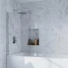 Crosswater Infinity 8mm Easy Clean Single Bath Screen - 1385 X 900mm