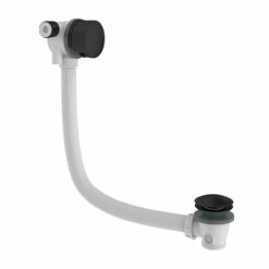 Crosswater MPRO Overflow Bath Filler With Click Clack Waste - Matt Black