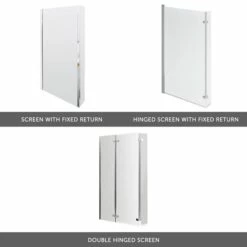 Drench L Shaped Shower Bath With Panel And Shower Screen - 1500mm 14 Drench L Shaped Shower Bath With Panel And Shower Screen - 1500mm -Drench Store drench chrome bath screens banners 2