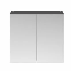 Emily 800mm Mirror Cabinet -Drench Store drench emily 800 mirror cabinet gloss grey cutout