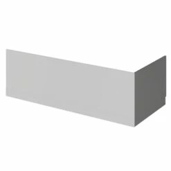 Emily 800mm Bath End Panel -Drench Store drench emily end bath panel gloss grey cutout 1
