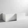 Emily 1700mm L-Shaped Square Front Bath Panel -Drench Store drench emily front bath panel gloss white cutout