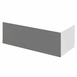 Emily 1700mm Bath Front Panel -Drench Store drench emily straight front bath panel gloss grey cutout 1
