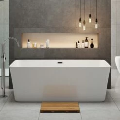 George Acrylic White Freestanding Bath - 1700 X 750mm