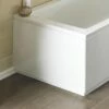 Drench High Gloss White Wooden Bath End Panel & Plinth - 750mm