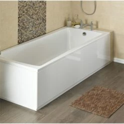 Drench High Gloss White Wooden Bath Front Panel & Plinth -Drench Store drench gloss white wooden bath front panel plinth