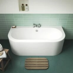 Marina Back To Wall Bath & Panel - 1700 X 750mm