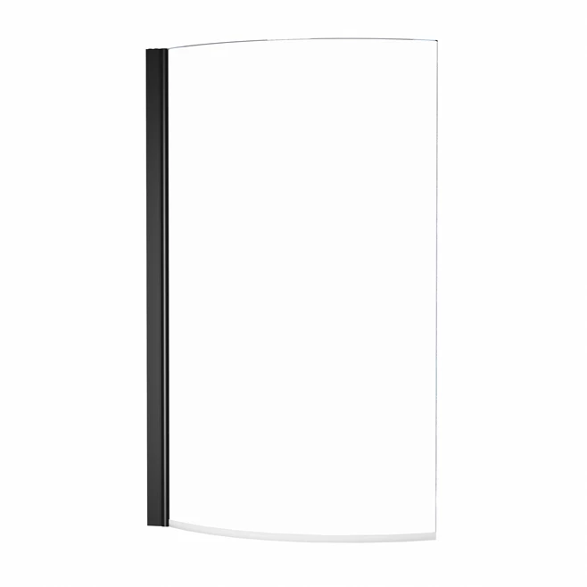 Drench Curved Matt Black Hinged P-Bath Screen - 1433 X 715mm 5 Drench Curved Matt Black Hinged P-Bath Screen - 1433 X 715mm - Image 3