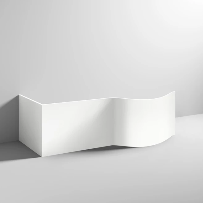 Drench P Shaped Shower Bath & Optional Panel - 1500mm 7 Drench P Shaped Shower Bath & Optional Panel - 1500mm - Image 5