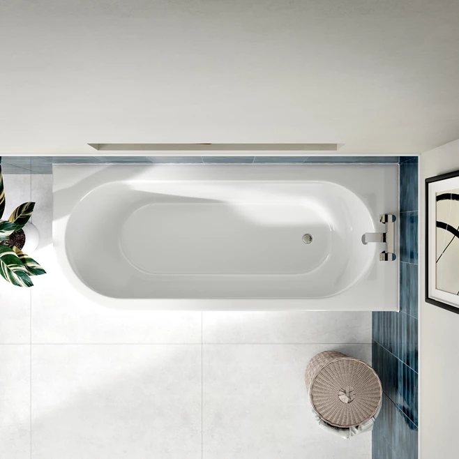 Drench J Shaped Single Ended Corner Bath & Bath Panel - 1700 X 720mm 6 Drench J Shaped Single Ended Corner Bath & Bath Panel - 1700 X 720mm - Image 4