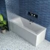 Drench Straight Double Ended Bath - Square -Drench Store drench straight double ended square 1700x700 lifestyle 1