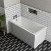 Drench Straight Single Ended Bath - Square -Drench Store drench straight single ended square 1400x700 lifestyle 1
