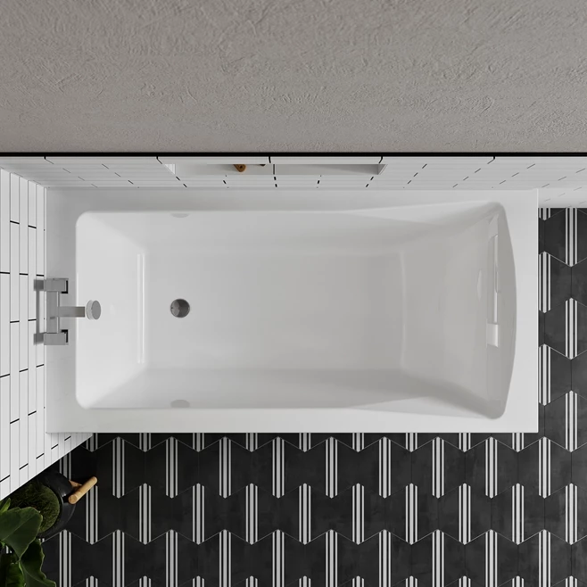 Drench Straight Single Ended Bath - Square 4 Drench Straight Single Ended Bath - Square - Image 2