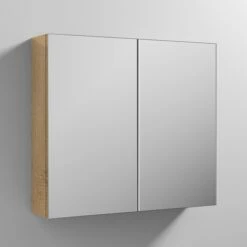 Drench Store -Drench Store emily 800 mirrored cabinet natural oak lifestyle