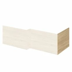 Emily 700mm L-Shaped Square End Bath Panel -Drench Store emily end bath panel natural oak cutout