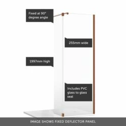 Crosswater Gallery 8 Walk In Shower Enclosure 8mm Panels With Multiple Configurations - Brushed Bronze 18 Crosswater Gallery 8 Walk In Shower Enclosure 8mm Panels With Multiple Configurations - Brushed Bronze -Drench Store fixed deflector bronze banner callouts