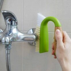 Full Circle Grunge Buster Grout & Tile Brush - Green -Drench Store full circle multifunction bathroom brush green