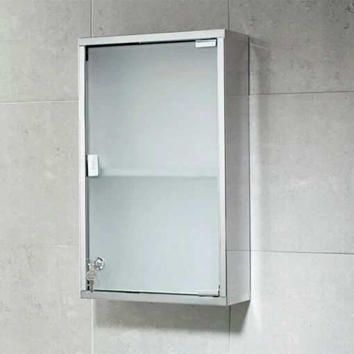 Gedy Lockable Medicine Cabinet - 500 X 300mm 7 Gedy Lockable Medicine Cabinet - 500 X 300mm -Drench Store gedy lockable medicine cabinet 500x300 1