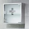 Gedy Square Lockable Medicine Cabinet - 300 X 300mm -Drench Store gedy square lockable medicine cabinet 300x300 1