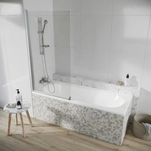 Harbour AcquaShield Acqua Arm 6mm Single Panel Bath Screen - 1500 X 800 Mm 6 Harbour AcquaShield Acqua Arm 6mm Single Panel Bath Screen - 1500 X 800 Mm -Drench Store harbour acqua arm 6mm single panel 1500x800 mm