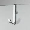 Harbour Contour Chrome Robe Hook For Frameless Enclosures -Drench Store harbour contour enclosure hook chrome lifestyle