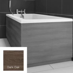 Harbour 800mm Vinyl Wrap Bath End Panel 8 Harbour 800mm Vinyl Wrap Bath End Panel -Drench Store harbour dark oak 800 vinyl wrap bath end panel