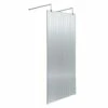 Harbour Contour Fluted Polished Chrome Freestanding Walk In Panel & Two Support Arms 1 Harbour Contour Fluted Polished Chrome Freestanding Walk In Panel & Two Support Arms -Drench Store harbour fluted p chrome freestanding screen 800 cutout