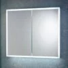 Harbour Glow LED Mirrored Cabinet With Demister Pad & Shaver Socket - 800 X 700mm -Drench Store harbour glow led mirrored cabinet demister 800x700 1