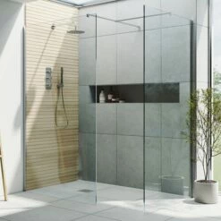 Harbour I10 10mm Easy Clean 2m Tall Wetroom 2 Panel Pack - Chrome