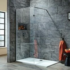 Harbour I8 8mm 2m Tall Easy Clean Wetroom Panel & Hinged Return Panel 13 Harbour I8 8mm 2m Tall Easy Clean Wetroom Panel & Hinged Return Panel -Drench Store harbour i8 2m tall wetroom panel deflector panel
