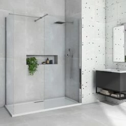 Harbour I8 8mm 2m Tall Easy Clean Wetroom 2 Panel Pack 10 Harbour I8 8mm 2m Tall Easy Clean Wetroom 2 Panel Pack -Drench Store harbour i8 8mm 2m tall easy clean wetroom 2 panel pack primary lifestyle